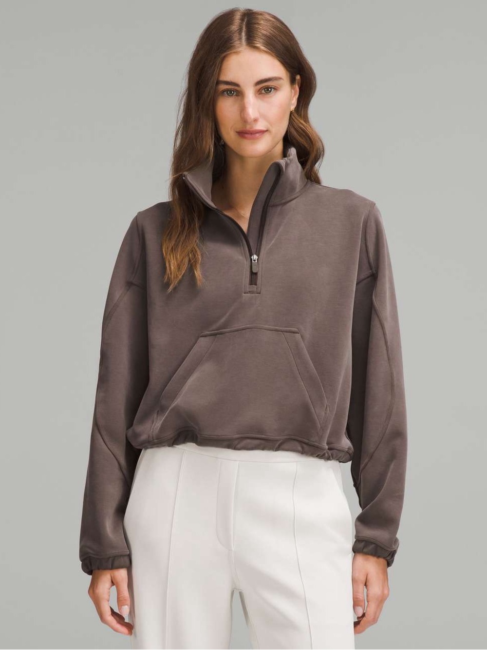 Lululemon Sofstreme Half Zip Espresso Size 8